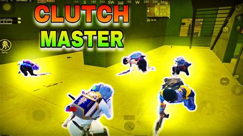 Clutch Master Only 1vs4 Gameplay 10 1vs4 On Pro Squad Pubg Mobile