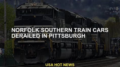 Norfolk Southern Train Cars Derailed In Pittsburgh Youtube