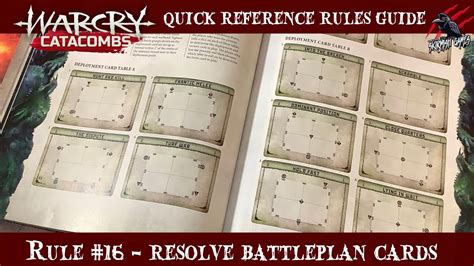 Warcry Catacombs Resolve Battleplan Cards Warcry Quick Rules