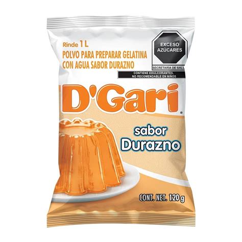 Polvo Para Preparar Gelatina D Gari De Agua Sabor Durazno G Walmart