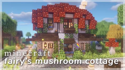 Minecraft Fairys Mushroom Cottage 🍄🧚‍♀️ Building A Server Spawn