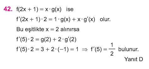 1 TÜREV ALMA KURALLARI arşivleri Cep Test Çözümleri