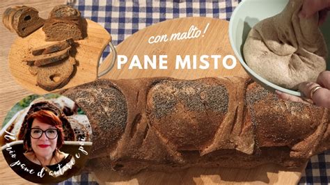 PANE MISTO CON MALTO Cotto Su Pietra Lavica YouTube