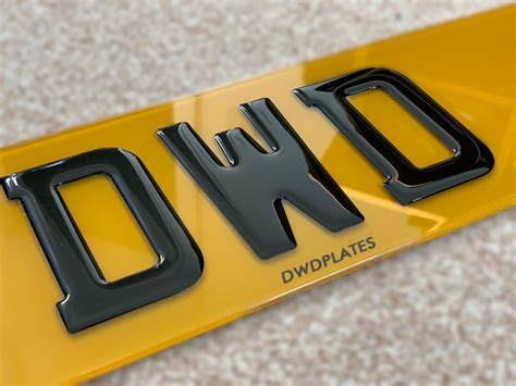 Dwdplates Premium D Number Plates Road Legal D Plates