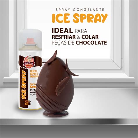 Kit 2 Spray Congelante para Decoração Chocolate 280ml Magie Douce