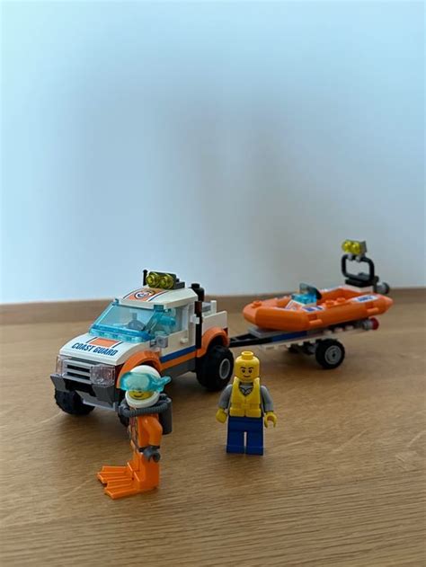 Lego City Offroad Küstenwachfahrzeug mit Schlauchboot Kaufen auf Ricardo