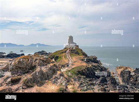 Twr Mawr, the old lighthouse on the tidal island of Ynys Llanddwyn