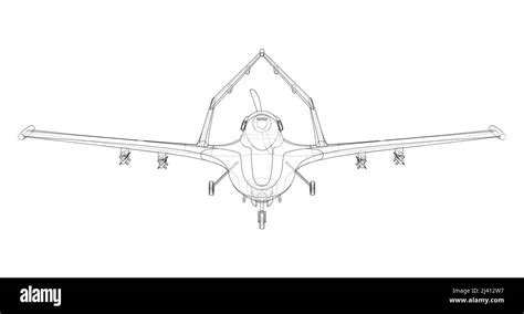 Military Predator Drone Vector Stock Vector Image And Art Alamy