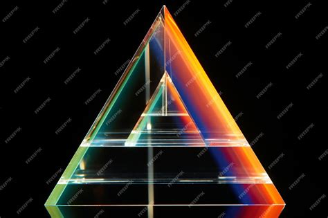 Premium Photo | Prism spectrum light and rainbow refraction