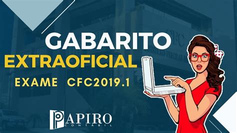 Gabarito Extraoficial Exame Cfc Papiro Cont Bil Youtube