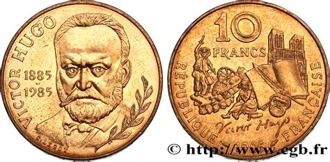 Francs Victor Hugo F Fmd Modern Coins