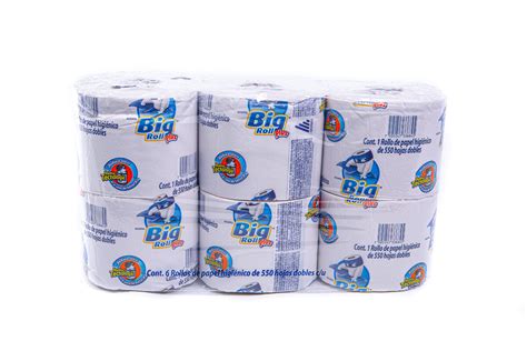 Big Roll 550 8 Packs 6 Rolls Toilet Paper