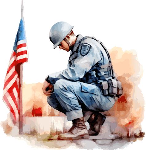 Watercolor Veterans Day Clipart Illustration, Created With Generative ...