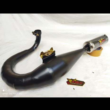 Jual Knalpot Vespa Racing Kiri Big Crabon Full Hitam Aws Shopee Indonesia