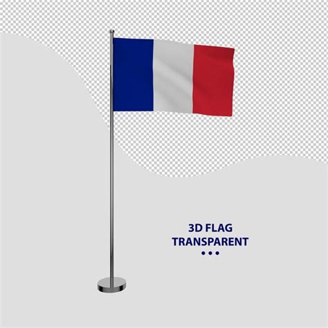 Bandera Nacional De Francia Transparente Sin Fondo Archivo PSD Premium