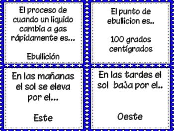 Th Grade Staar Science Spanish Vocabulary Cards By The Five Staar Teacher