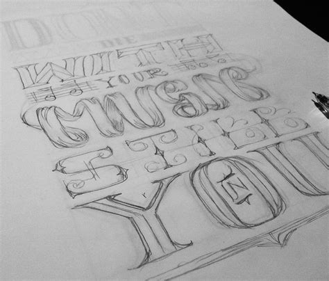 hand lettered quote  behance