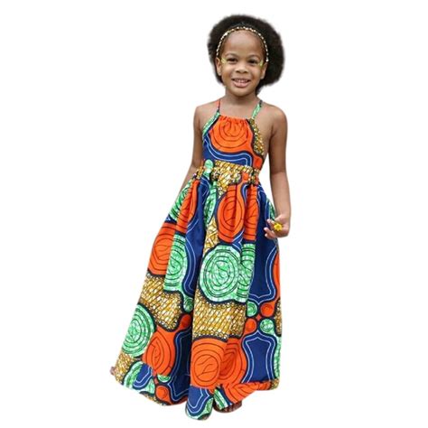 Dress Print Dashiki Girls Kids 3D Suspenders Digital Princess Girls ...