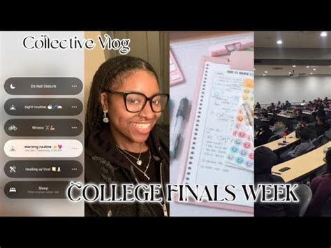 College Finals Week Vlog Youtube