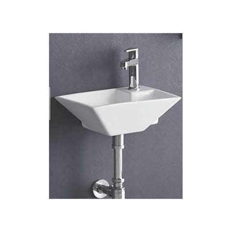 Buy Soyo Zoyo Cera Ceramic Wall Hung Wash Basin Glossy Finish Wall Hung