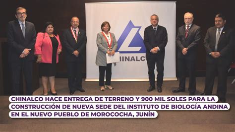 Chinalco Hace Entrega De Terreno Y Mil Soles Para La Construcci N