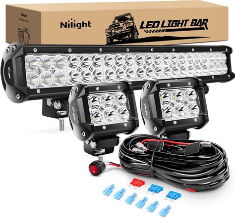 Amazon Nilight Zh Inch W Spot Flood Combo Off Road Led