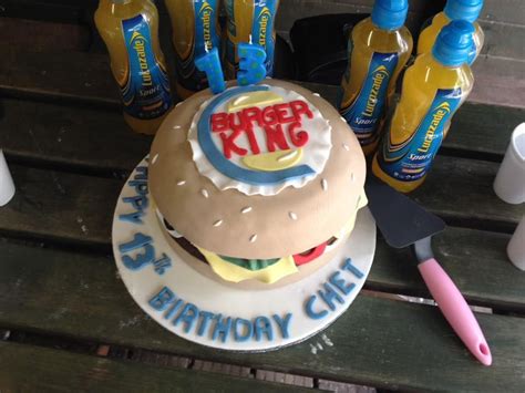 burger king birthday cake - Elna Kimbrough