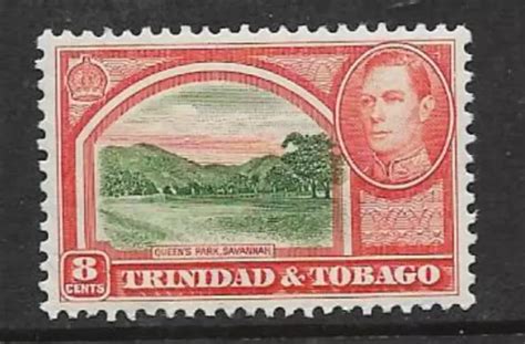 TRINIDAD TOBAGO 1938 Kgv1 Definitive Series Mnh 8 Cent Stamp Queen