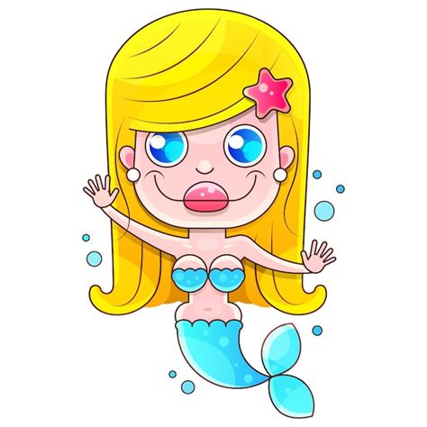 Premium Vector Mermaid Stock Illustration