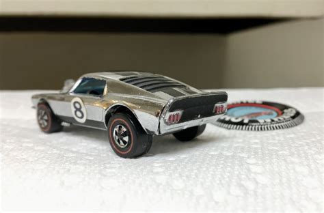 Vintage Hot Wheels 1969 Redline Spoilers Mustang Boss Hoss Chrome Club