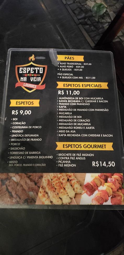 Menu Em Espeto Na Veia Pub Bar Belo Horizonte