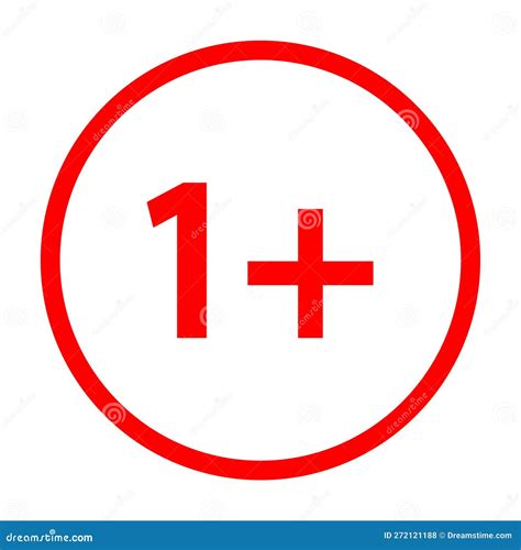 18 Plus Restriction Sign Prohibition Sign For People Under Eighteen