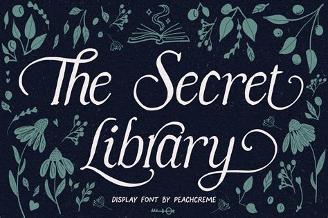 The Secret Library Vintage Italic Font - Design Cuts