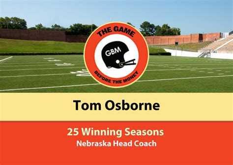 Tom Osborne Nebraska 25 Years | The Game Before the Money