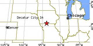 Decatur City, Iowa (IA) ~ population data, races, housing & economy