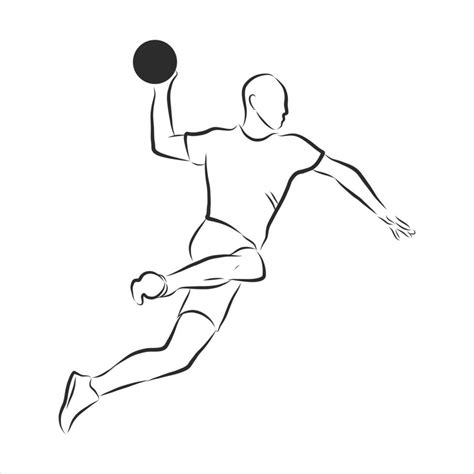 Handball Vector Sketch Vector Art At Vecteezy