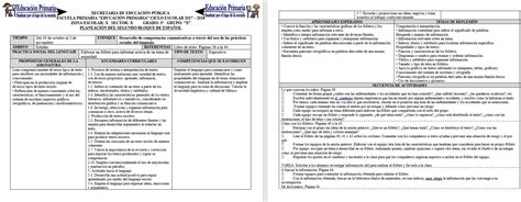 Planeaciones Del Tercer Grado Del Segundo Bloque Del Ciclo Escolar