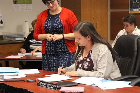 Katelyn Bruyere Takes Student Trustee Oath Rainy River District