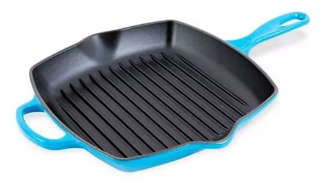 Parrilla Cuadrada Signature De Cm Le Creuset Azul Caribe O