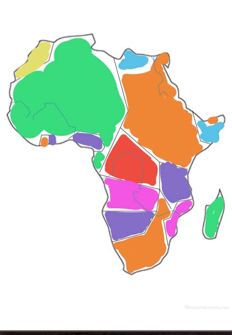 Africa Map Countries Diagram Quizlet