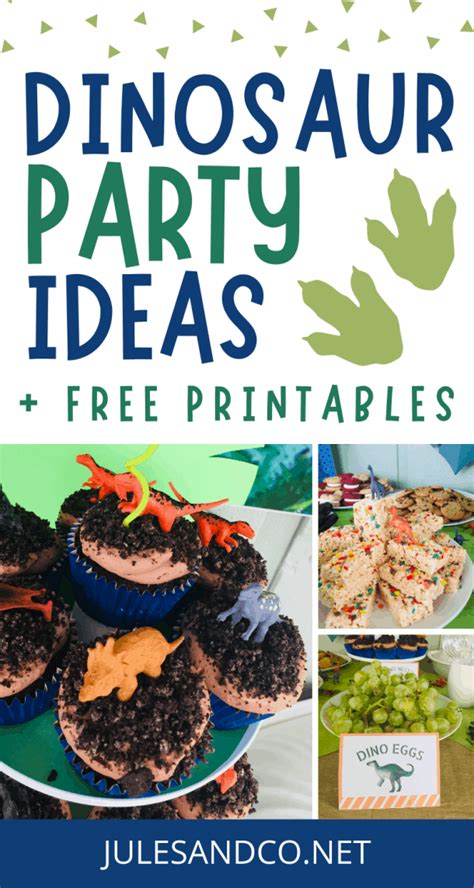 Easy Diy Dinosaur Birthday Party Ideas Free Printable Jules Co