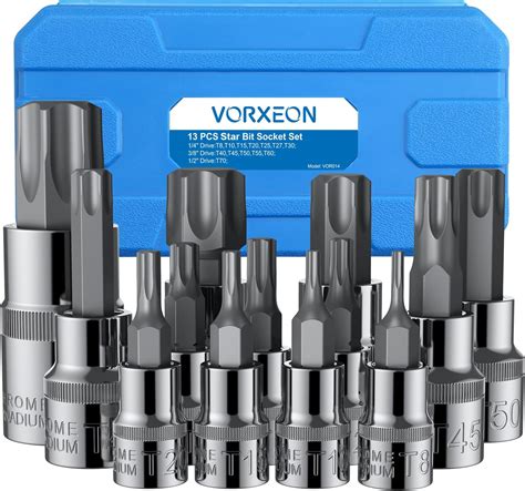 Amazon LEXIVON Tamper Proof Torx Bit Socket Set Premium S2 Alloy