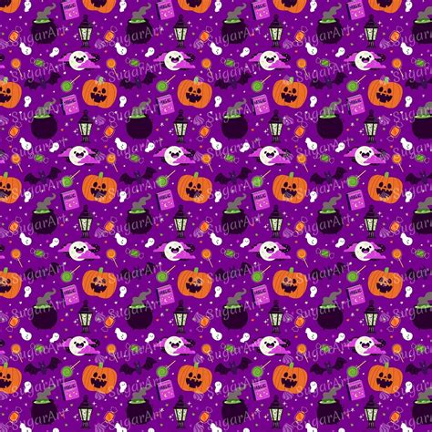 Purple Kawaii Halloween Wallpapers Wallpaper Cave