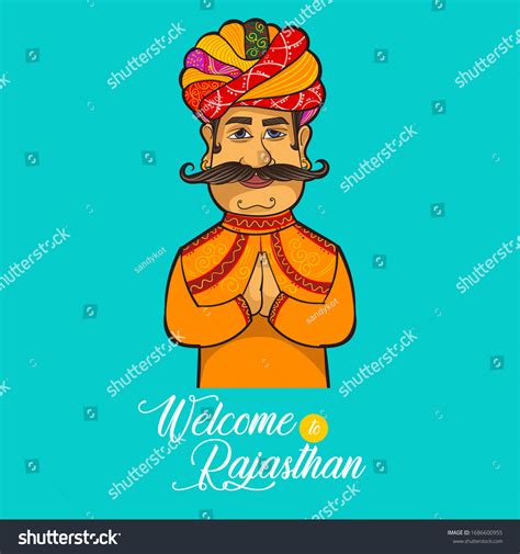 Rajasthani Turban Illustration