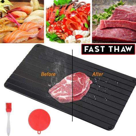 Fast Defrosting Tray Thaw Frozen Food Meat Fruit Quick Defrosting Plate