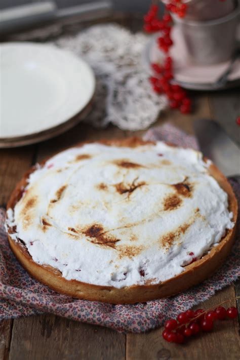 Tarte aux groseilles meringuée Carnet Sucré