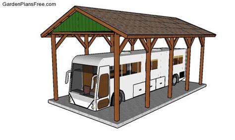 20x40 RV Carport Plans - Free PDF Download | Carport plans, Rv carports ...