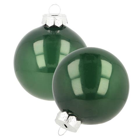 Floristik24 de Weihnachtskugeln Glas Christbaumkugeln Grün Matt Ø6cm