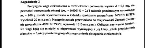 Błąd wskazania wagi błąd pomiaru rezystancji Zestaw rozwiązań