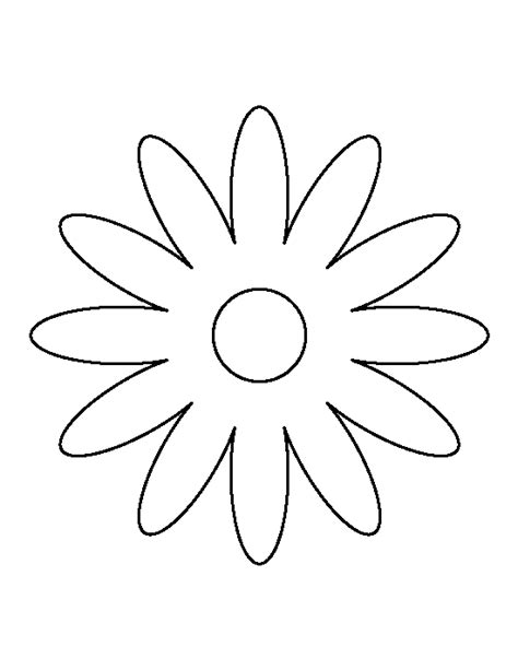 Free Printable Daisy Flower Template